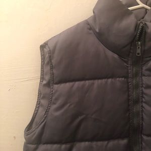 Gray puffer vest!